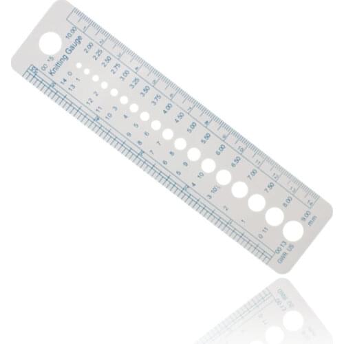 UK US Canada Sizes Knitting Accessories Needle Gauge Inch Sewing Ruler Tool 2-10mm Size Measure Sewing Tools