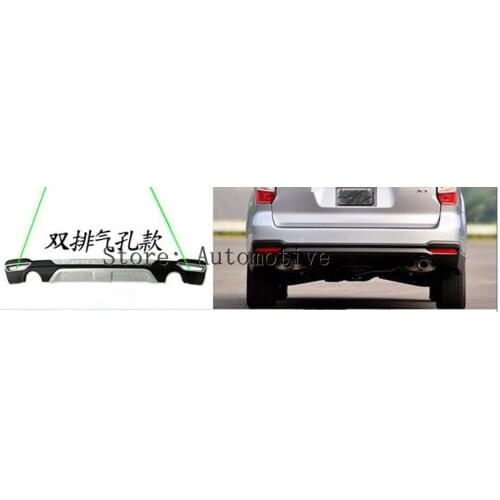 ABS Hot Double porosity version refit for 2013-2014 2015 2016 2017 for Subaru Forester rear bumper guard