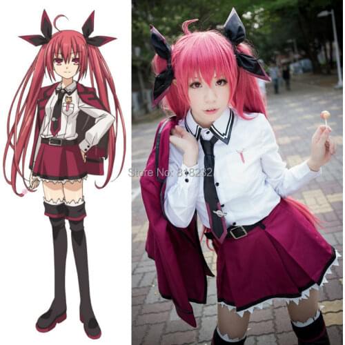 DATE A LIVE Itsuka Kotori School Uniform Dress Outfit Anime Cosplay Costumes