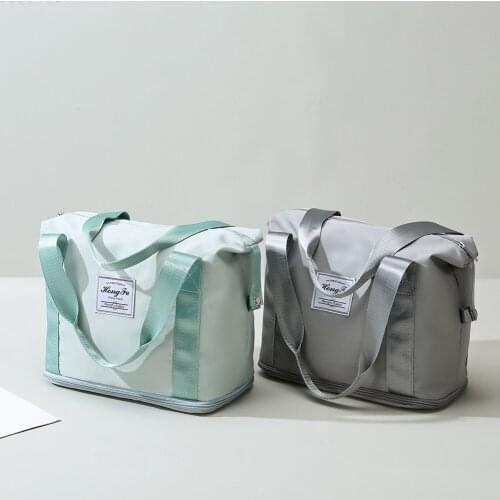 Foldable Luggage Bag Womens Handbags Fitness Gym Bag Large-Capacity Handbag Female Travel Bag Outdoor Swimming Yoga Bag 2022