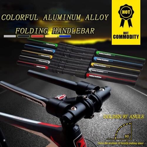 Folding Handlebar 25.4/31.8mm Mountain Racing Bicycle Handle Bar Replacement