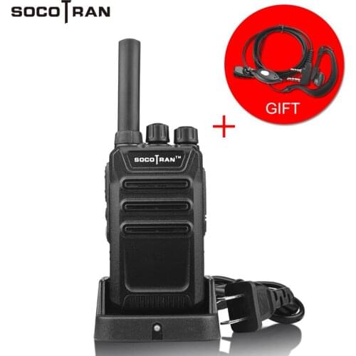 SOCOTRAN SC-508 UHF 400-470MHz mini Two way Radio scrambler VOX handheld walkie talkie radio with Torch + Earpiece
