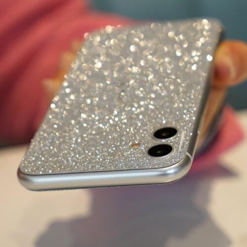 Luxury Glitter Front Back Protective Film Cover for iPhone11 Pro X XS Max XR 8 7 6 6S Plus Shining Bling Protector Screen Film