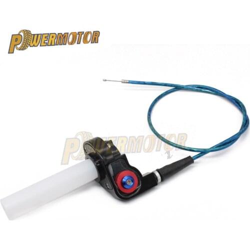 Grips Settle Twist Throttle Clamp Plastic Aluminum With Throttle Cable For Motorcycle Pit Dirt Bike Motocross ATV Off-Road Quad