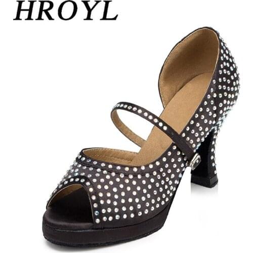 Womens Shoes For Latin Dance With Platform Ballroom Dancing Shoes Thick Heel Woman Tango Shoes For Woman Wedding Party Heeled