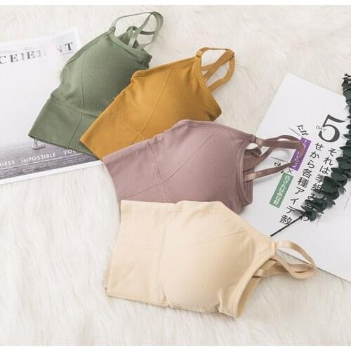 Femme Strap Adjustable Camisole Streetwear Ladies Fashion Women Tanks Crop Top Sexy Female Underwear Seamless Crop Tops Lingerie