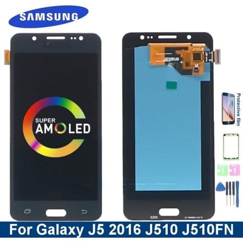 Super AMOLED LCD Display For Samsung Galaxy J5 2016 J510 J510FN J510F J510G J510M LCD Display Touch Screen Digitizer Assembly
