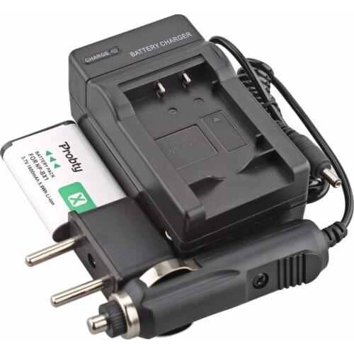 1Pcs PROBTY NP-BX1 NP BX1 NPBX1 Battery + DC Charger for Sony WX300 HDR-AS10 AS15 AS30V AS100V AS100VR CX240 MV1 RX100 HX50V