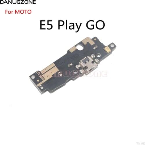 10PCS/Lot For Motorola MOTO E5 Play GO USB Charging Dock Jack Plug Socket Port Connector Charge Board Flex Cable