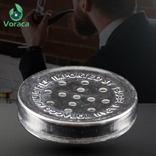 28mm Aluminum Alloy Mini Cigar Humidor Humidifier Round Tobacco Sponge Humidifying Box Cigar Smoking Moisturizing Accessories