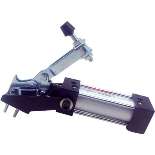 300mm Pneumatic Quick Clamp GH-12130A Professional Metal Cylinder Pneumatic Clamp for Welding Fixture Mold Hand Tool Clamp
