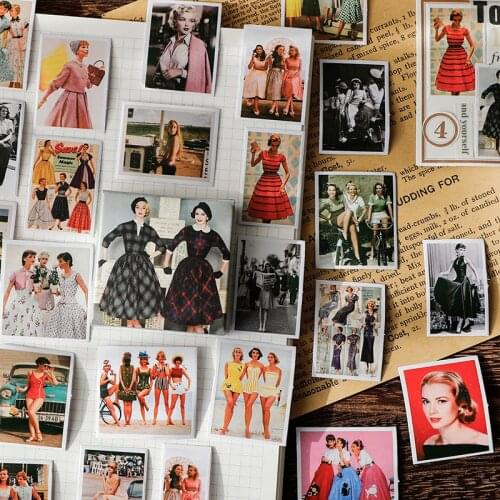 8SETS/LOT nostalgic photos series markers photo album decoration seal DIY box paper Sticker