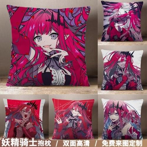 Anime Fate/Grand Order FGO Tristan Cartoon Square Throw Pillow Cosplay Siesta Short Plush Sofa Beddings Cushion 45*45cm