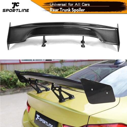 For Toyota GT86 Subaru BRZ Nissan GTR Car Styling Car Rear Trunk Boot Lip Spoiler Wings Universal Spoiler Carbon Fiber