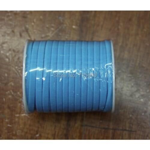 Free Ship 5mm 20meter / Row Turquoise Elastic lycra cord Stitched round lycra cord Lycra strip For Jewelry Marking