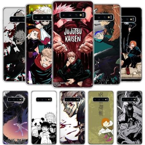 Jujutsu Kaisen Anime Cover Phone Case For Samsung Galaxy S20 Ultra S10 Lite Note 10 9 8 S9 S8 J4 J6 J8 Plus + S7 Edge Coque