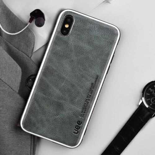 Genuine Leather phone case for iPhone 11 pro max xs XR All inclusive retro soft shell protective case for iPhone 7plus 8 8plus