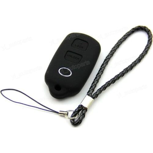 Black Silicone Case Cover For Toyota RAV4 Remote Key 3 Buttons GQ43VT14T TOY21BK HYQ12BBX GQ43VT14T HYQ1512Y HYQ1512P HYQ12BAN