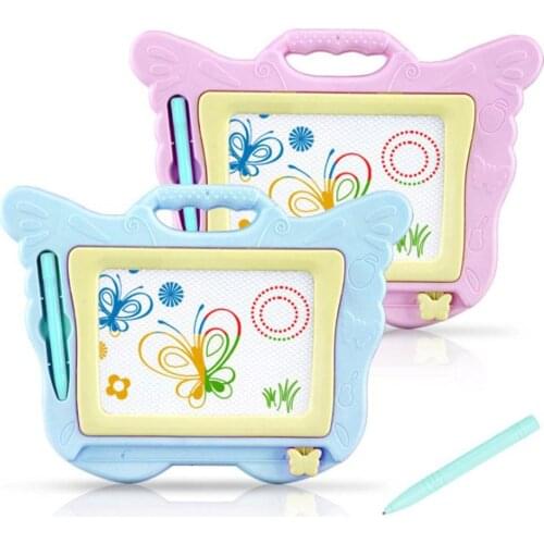 Childrens butterfly shape magnetic color graffiti board sketch pad educational toy erasable writing board toy