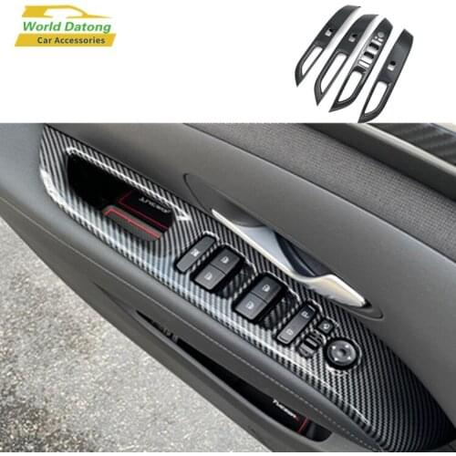 For Hyundai Tucson NX4 2021 2022 Car Styling Accessories LHD Armrest Window Switch Lift Cover Interior Modification Trims