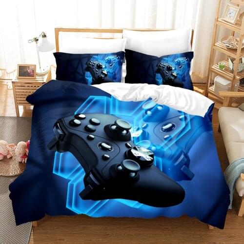 Game Bedding Set Kids Boy Gamepad Fashion 3D Print Comforter Luxury Queen King Single Size Duvet Cover Set Home Textile Decor