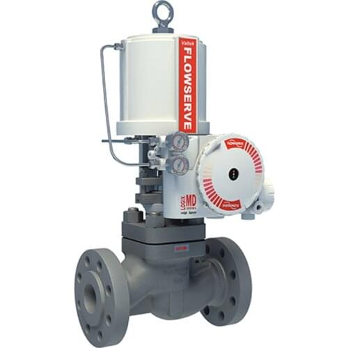 Valtek Mark One globe control valve for liquid and gaseous services with SVI1000 positioner