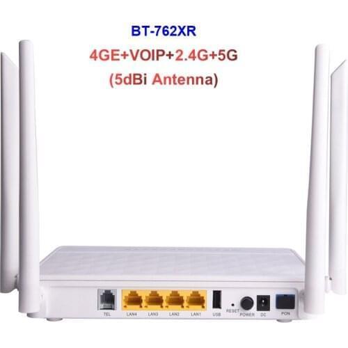 Brazil Hot Xpon Ont 4GE+1VOIP+2.4G 5.8G WLAN+1USB Onu UN EE MP G421R Anatel Certification 5G