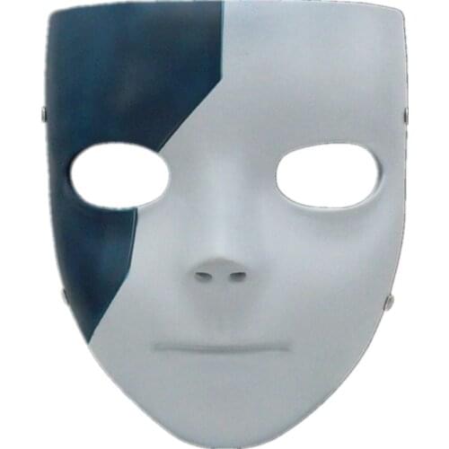 Hard Resin Sally face Cosplay Mask Halloween Prom Mask Dress Up Props Party Headgear 17x21cm