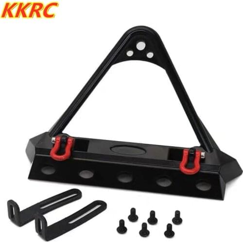 Metal Front Bumper Universal For 1/10 RC Crawler Axial SCX10 II 90046 90047 Traxxas TRX-4 Defende Bronc