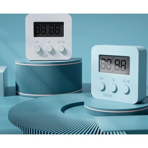 Cute Hanging Digital Timer for Kitchen LED Counter Cooking Shower Study Stopwatch Alarm Clock Manual Electronic Countdown