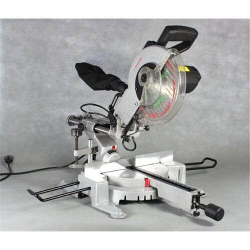 10 inch miter saw multi-function lever saw table 45 degree high precision aluminum alloy wood cutting