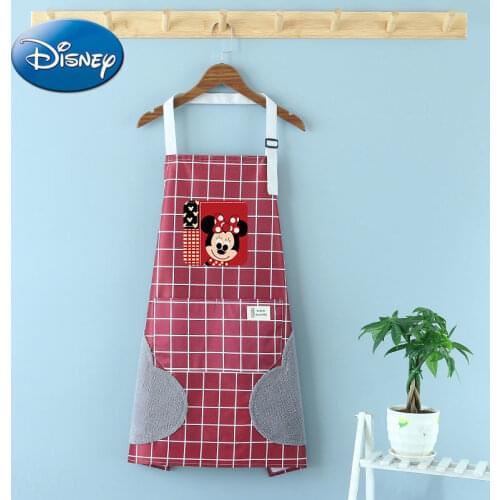 Disney Apron Female Fashion Cute Home Kitchen Cooking Waterproof and Oil-proof Summer Adult Overalls Custom Logo