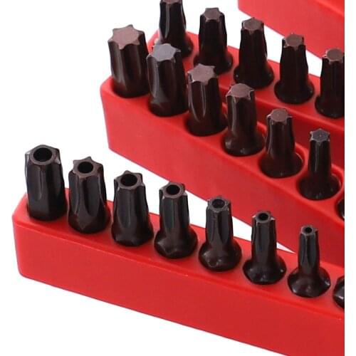 10PCS 1/4" Hex Torx Head 25mm S2 Alloy Screw Driver Bits Magnetic Set T20 /T25 /T6-T40 Electric Screwdriver Bit Tool Set