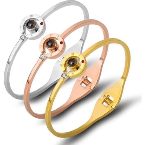 2021 New Couple Cuff Bracelets Roman Numeral Bangles Summer Hot Sale Popular Bracelets For Women Anniversary Jewelry Nice Bangle