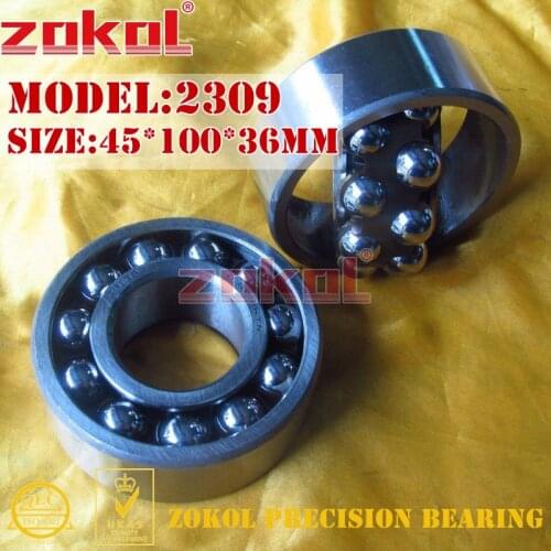 ZOKOL bearing 2309 1609 Self-aligning ball bearing 45*100*36mm
