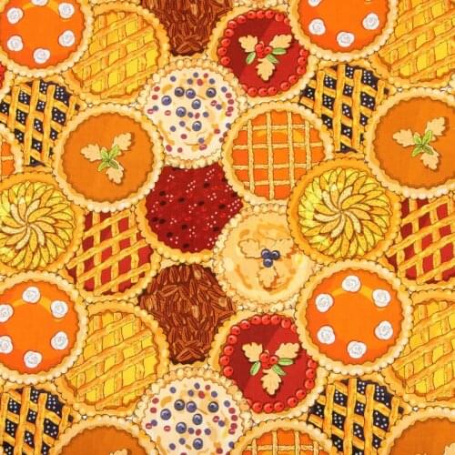 Half Yard Plain Cotton Fabric With Northern Europe Print Handmade DIY Bag Garment Dress Children Cloth 100% Cotton CR-830