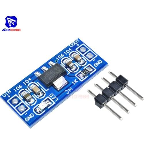 Diymore DC 6.0 -12V to 5V AMS1117-5.0V Step Down Buck Converter Power Supply Module AMS1117-5.0 for Arduino