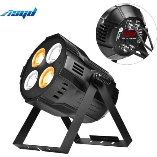 DJ Stage Up lighting Hand in Hand Connector 200W LED Par Light 2pcs Cool White&Warm White 4x50W COB Strobe Church Event Party