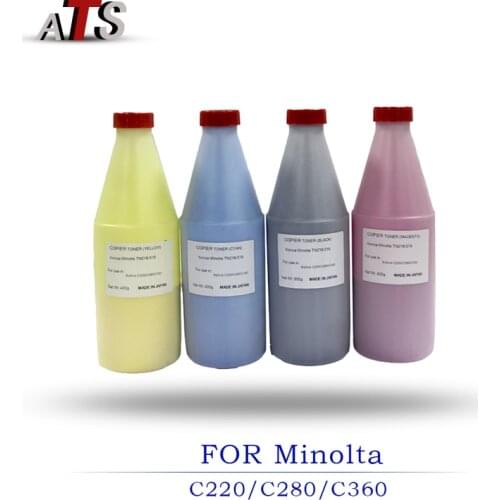1PCS Photocopier CMYK TN216 TN319 Toner cartridge For Konica Minolta C220 C280 C360 Copier Spare Parts Grade A Toner Powder