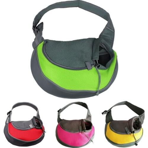 Pet Supplies Small Animal Puppy Cat Dog Carrier Pet Carrier Sling Front Mesh Travel Stuff Tote Shoulder Backpack Bag Dropship