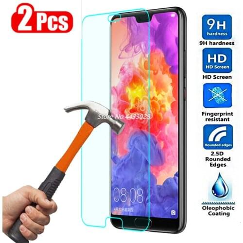 2Pcs Tempered Glass For Huawei Mate 20 Lite P20 Pro Protective Glas Screen Protector On Mate20 20lite P 20 P20lite P20pro 20pro