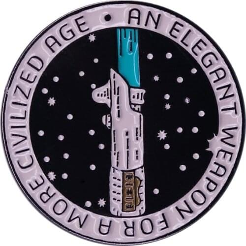 Lightsabers enamel pin iconic weapon of the Jedi brooch powered by the mystical Kyber Crystals