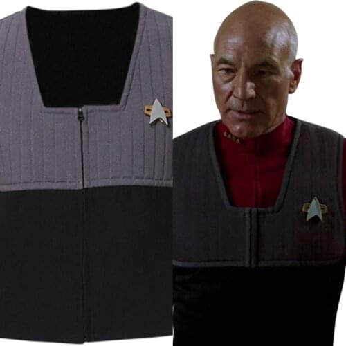 Star Cosplay Trek Generations Vest Costume For Adult Men Halloween Carnival Costume