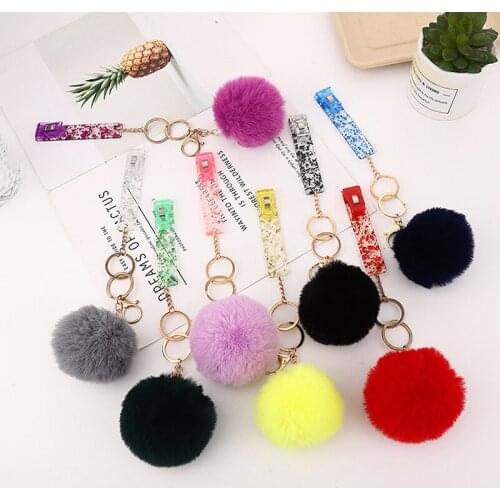 1PC New Acrylic Card Puller Custom Your Own Credit Card Grabber Keychain For Long Nails