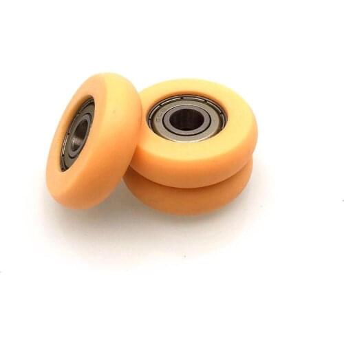 10PCS furniture 608zz bearing POM round type bearing wheel roller 8mm bore outer diameter 36MM slide door round bearing wheel