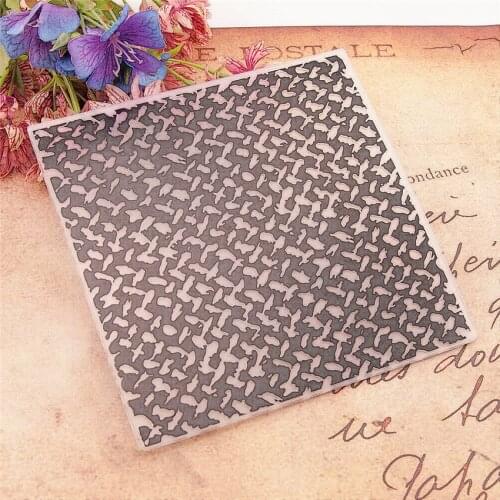 15*15cm clutter 3D Embossing folders Plastic bump Scrapbooking DIY Template Fondant indentation Cake Photo Album Card Makin