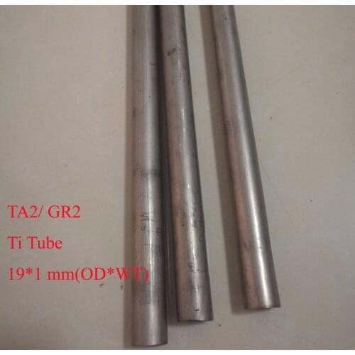 19*1mm(OD*WT), Ta2 Titanium Pipe Industry DIY GR2 Small Ti Tube, Length about 320 mm/pc 3pcs/lot