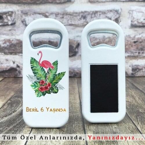 30 pcs Personalized Bottle Opener Magnet - Flamingo Model 370081539