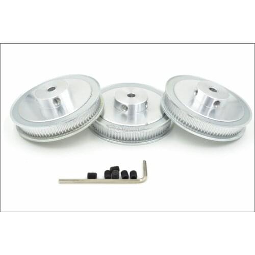 4pcs/lot VORON 2.4 GT2-80teeth Timing Pulley 2GT-80teeth Pulley bore 5mm for 6mm width belt for VORON 2.4 3D Printer