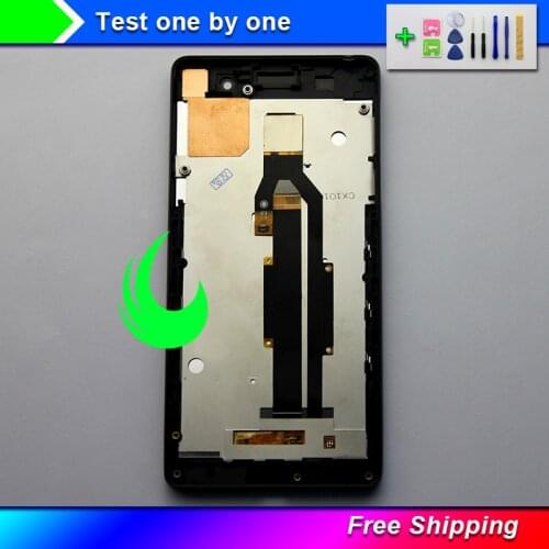 5.0"Original For Sony Xperia E5 F3311 F3313 LCD Display Touch Screen Digitizer with Frame Assembly Replacement For SONY E5 LCD